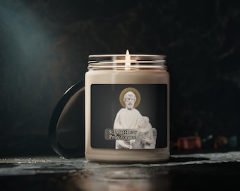 Saint Matthew Prayer Candle (Option 2) - Scented Soy Candle, 9oz