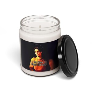 Saint Zita of Lucca Prayer Candle - Scented Soy Candle, 9oz
