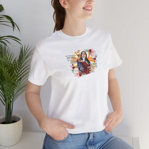 St. Clare of Assisi Quote -- Catholic Saint Unisex Jersey Short Sleeve Tee