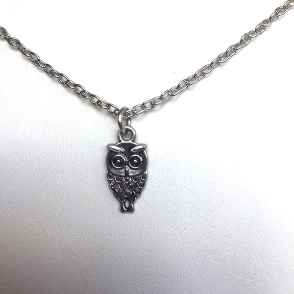 Cute stainless steel Owl pendant