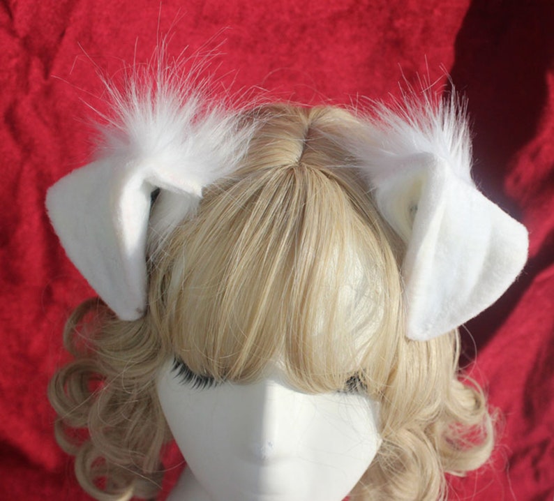 Cosplay Dog Ear White Labrador Ears Ear Headband Cosplay - Etsy
