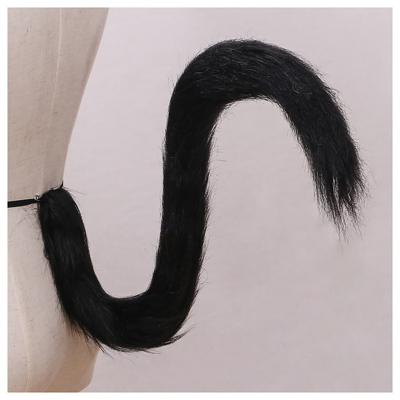 Cosplay Cat Tail Black Kitten Tail Cosplay Tail Anime Etsy