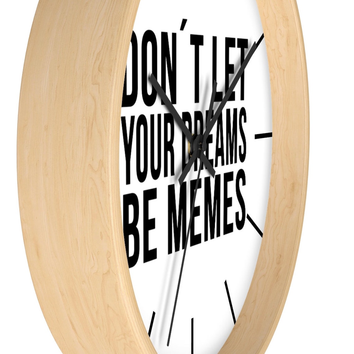 Motivational Quote Wall Clock Inspirational Clock Home Decor Etsy