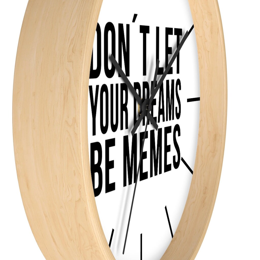 Motivational Quote Wall Clock Inspirational Clock Home Decor Etsy