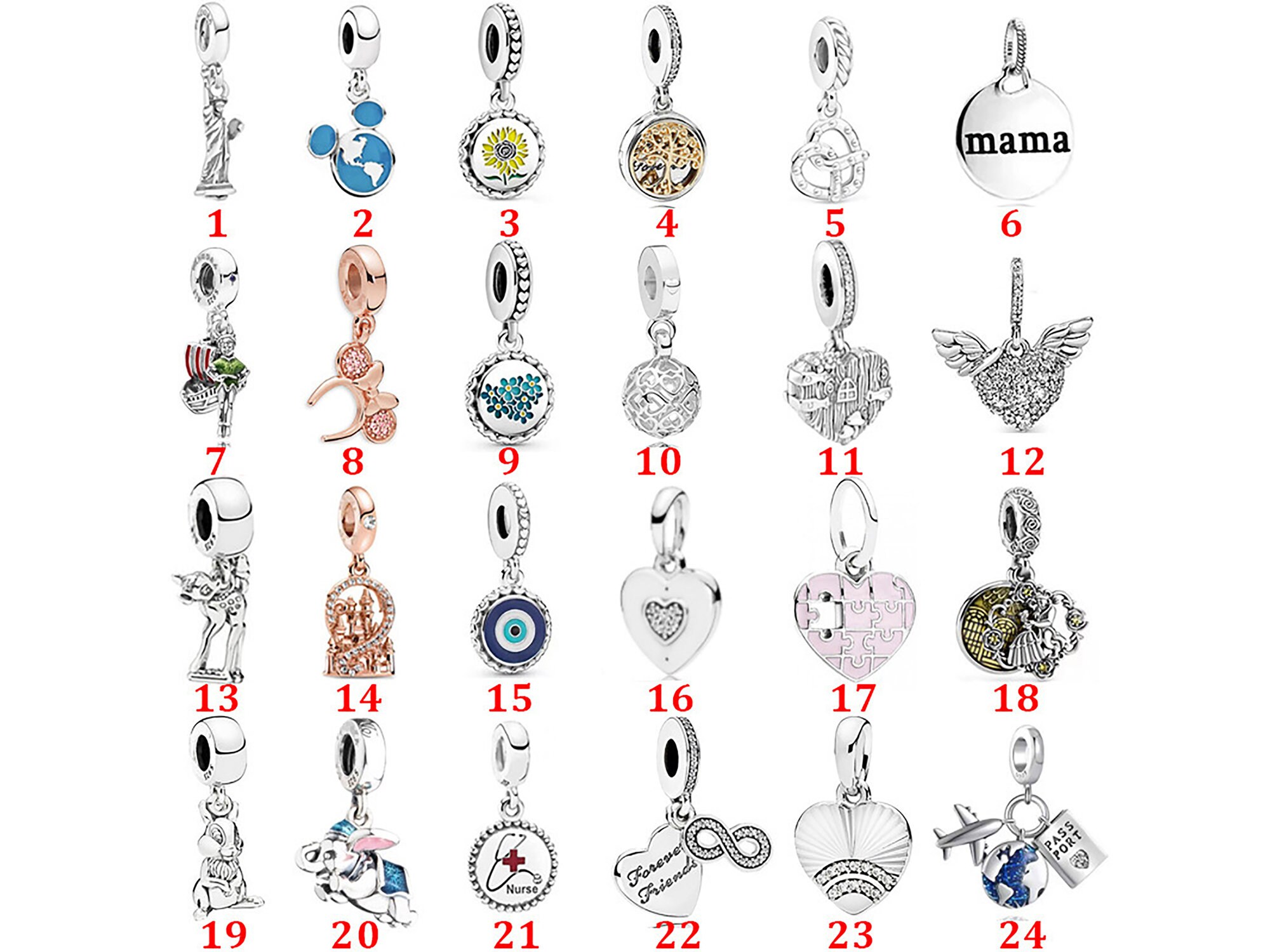 ALE Silver Charm Pandora Charm Pandora - Etsy España