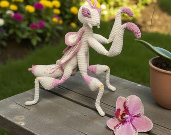 Haakpatroon Orhid Mantis (pdf-bestand in het Engels en Pools)