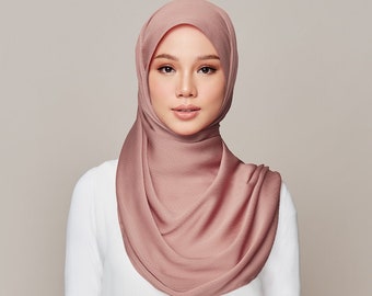 SOFYA Textured Satin Hijab | Minimal Ironing-needed | Silky and flowy | Made of highly breathable material | Pick from many different shades