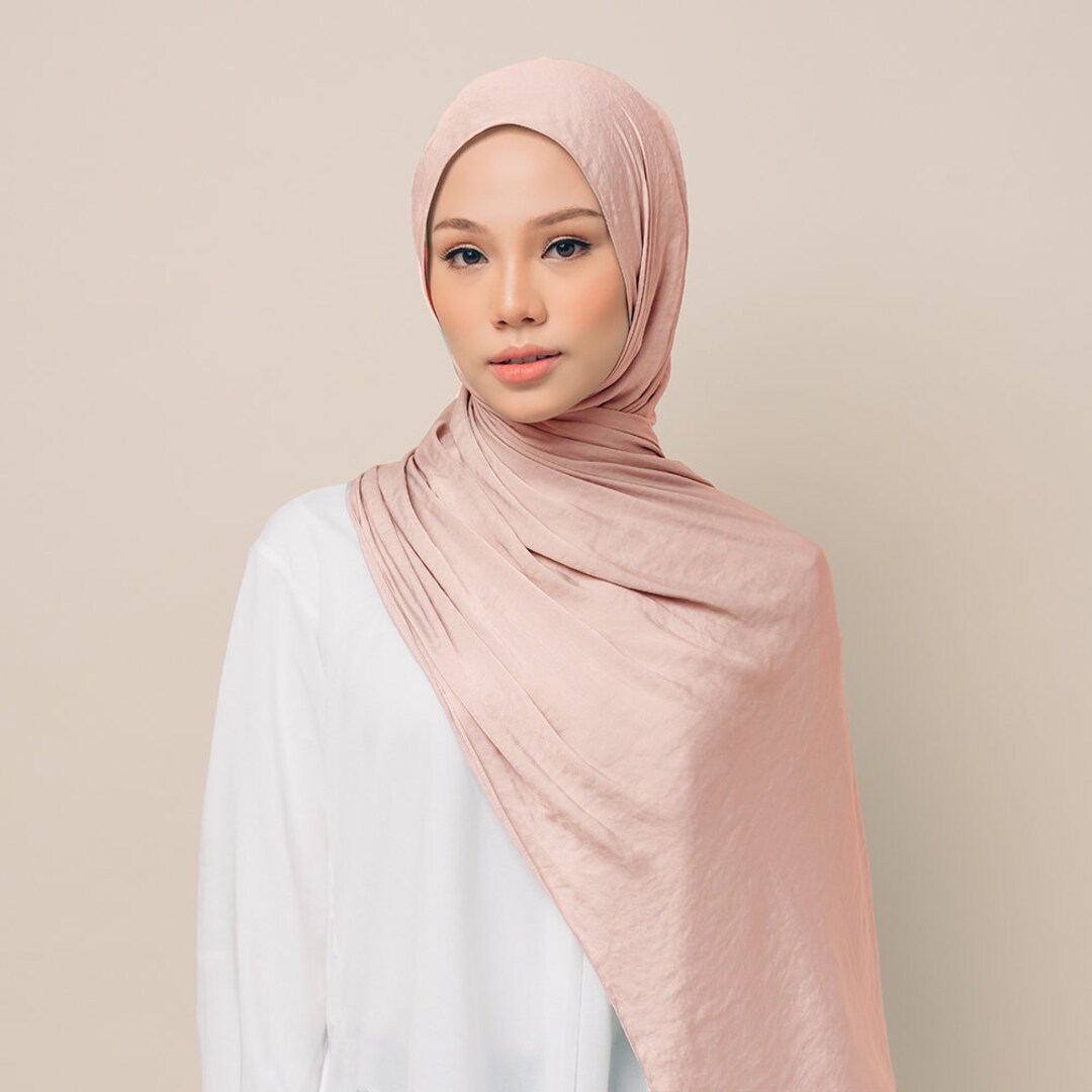 ILYA Malaysian Satin Silk Hijab Beautiful Shades Available image