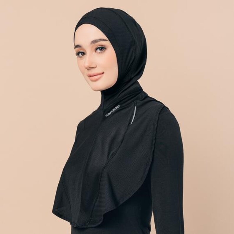 NAJWA Malaysian Sports Hijab Great fitting for heavy Etsy