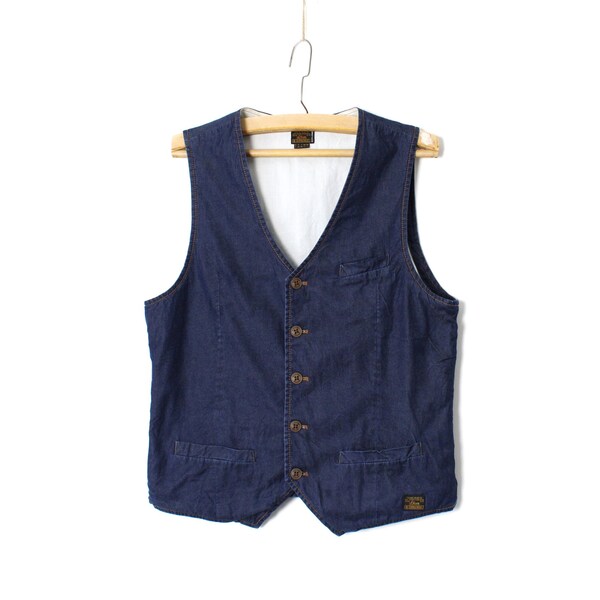 Denim Vest - Etsy