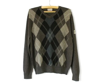 diamond print sweater