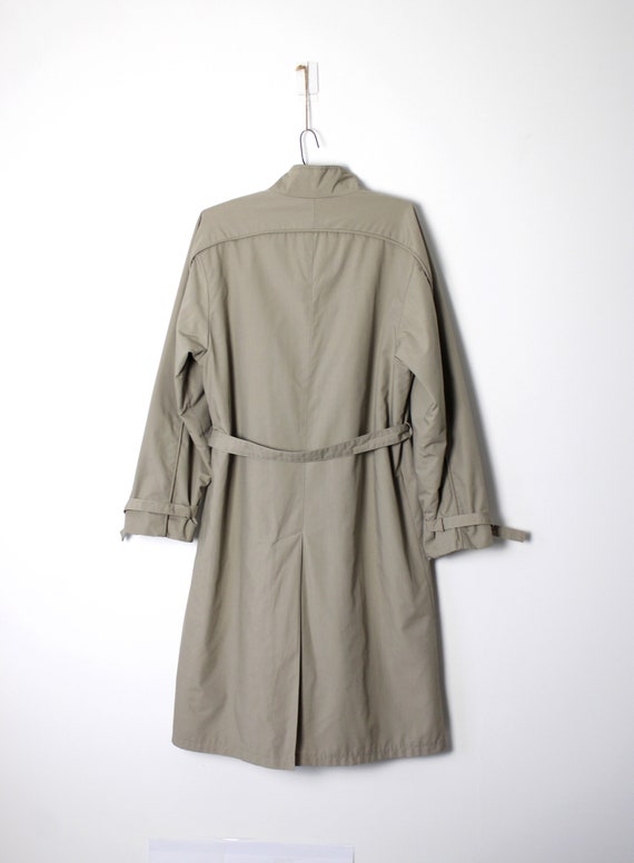 Vintage Men's Gray Trench Coat, Spy Coat, 70's 80… - image 2