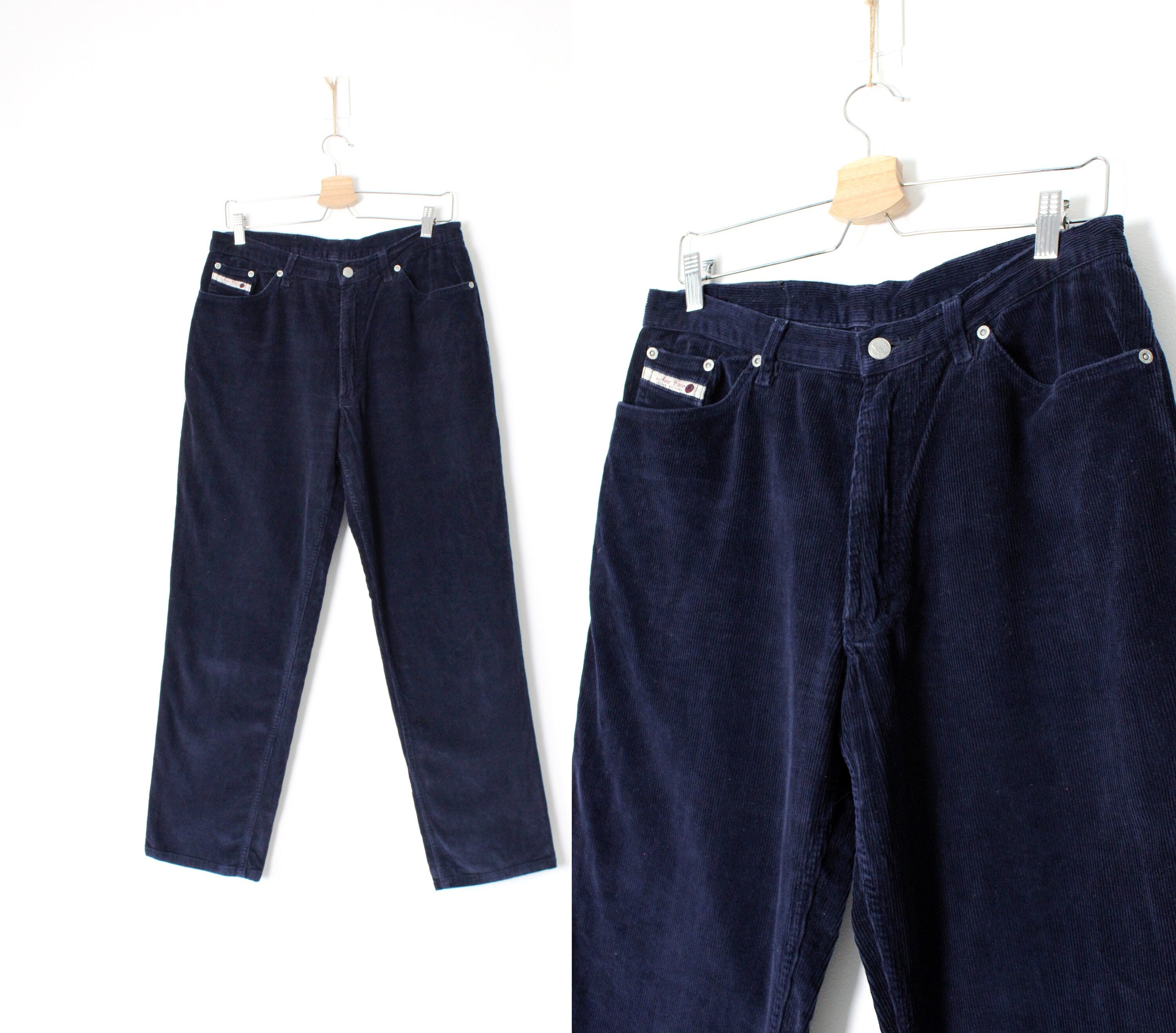 Pantalon Fuseau Vintage Années 70 - Bleu - Taille 14 Ans (156 Cm) - Sport