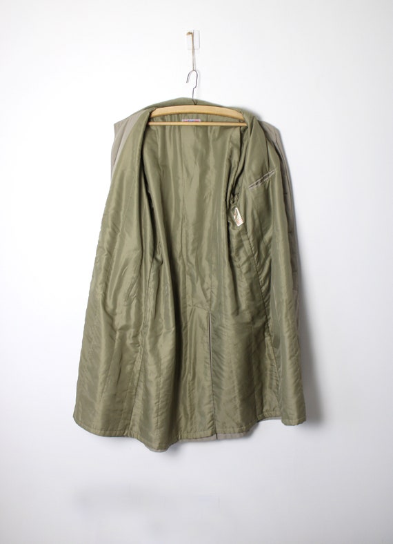 Vintage Men's Gray Trench Coat, Spy Coat, 70's 80… - image 3