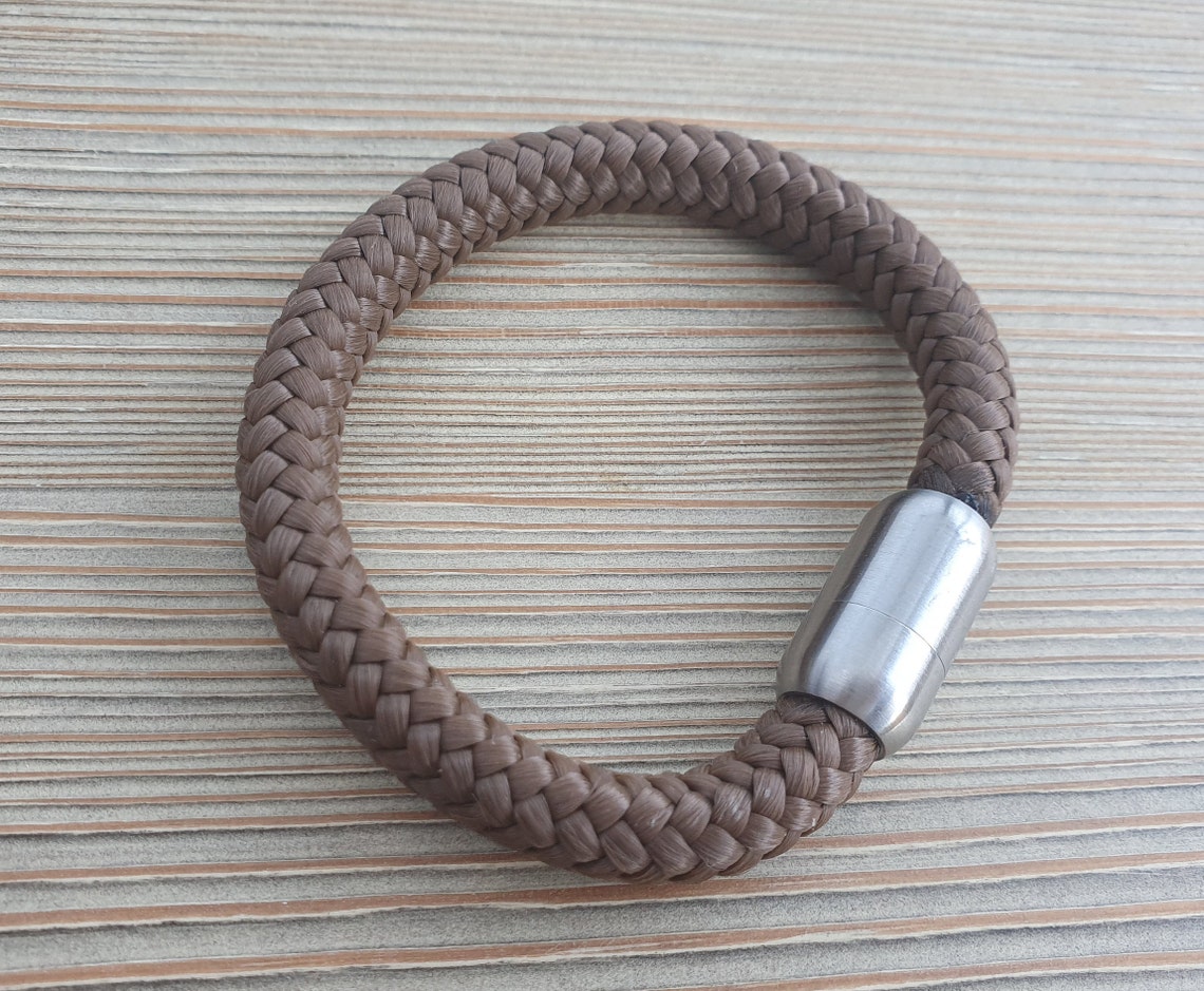 Paracord Bracelet Men With Stainless Steel Lock/ Gift for Him