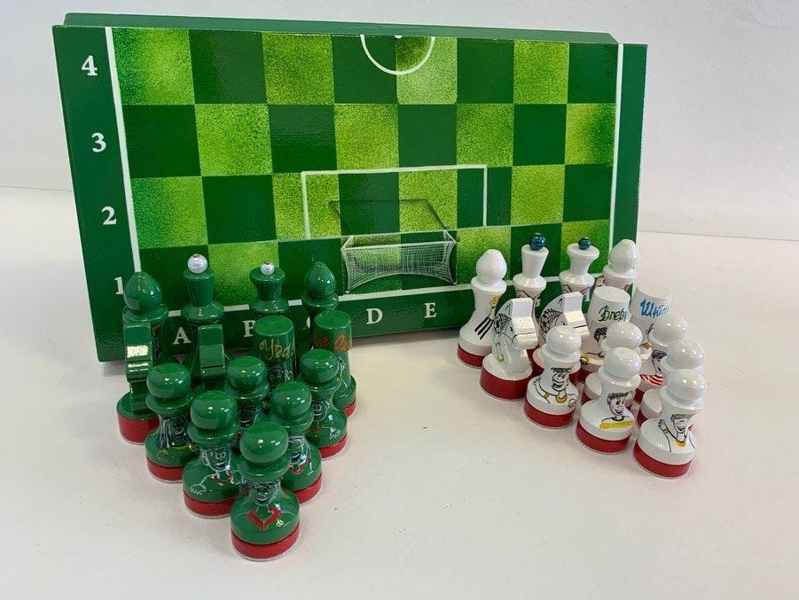 Football Chess Set Etsy