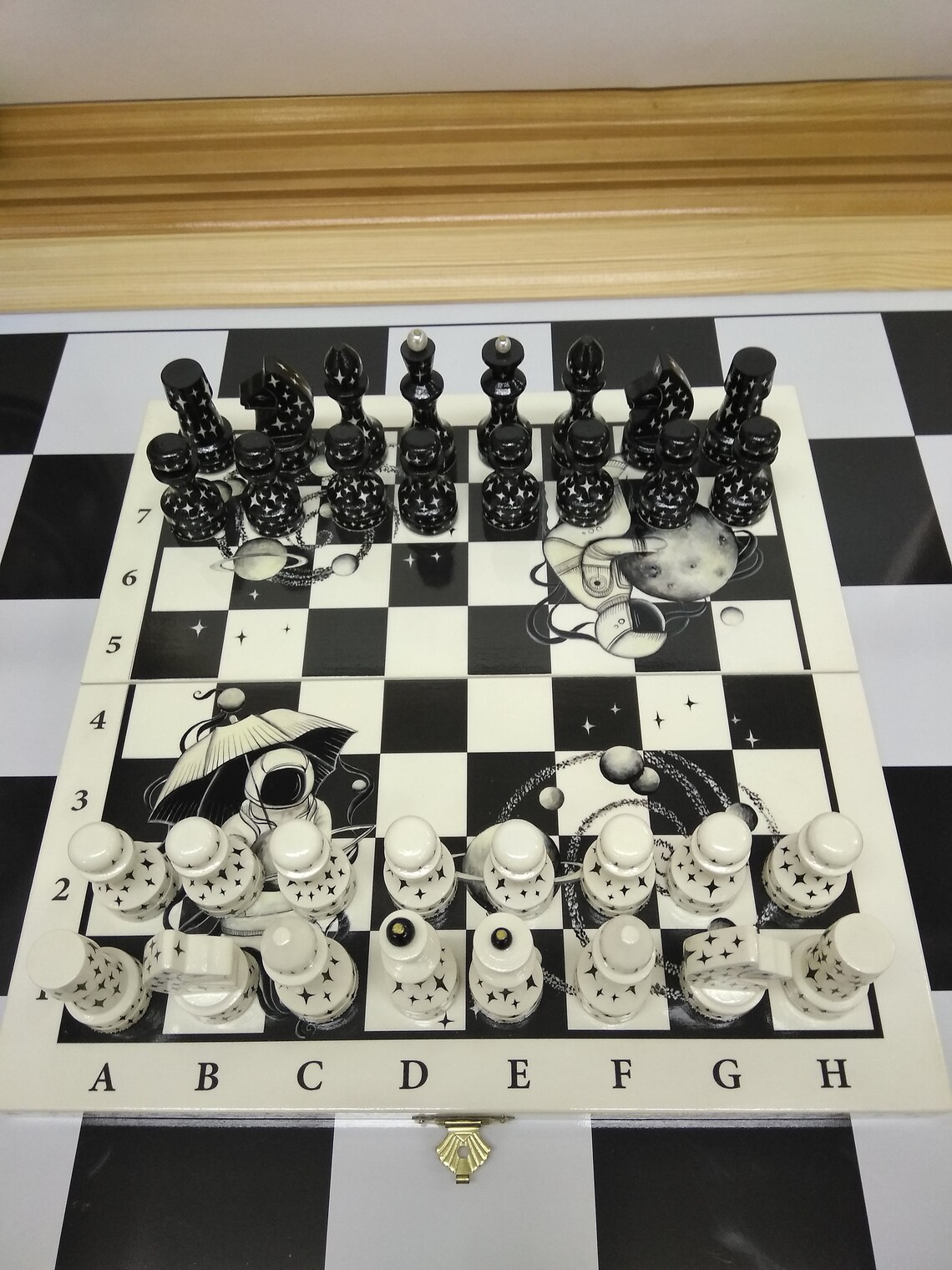 Space Chess Set Etsy