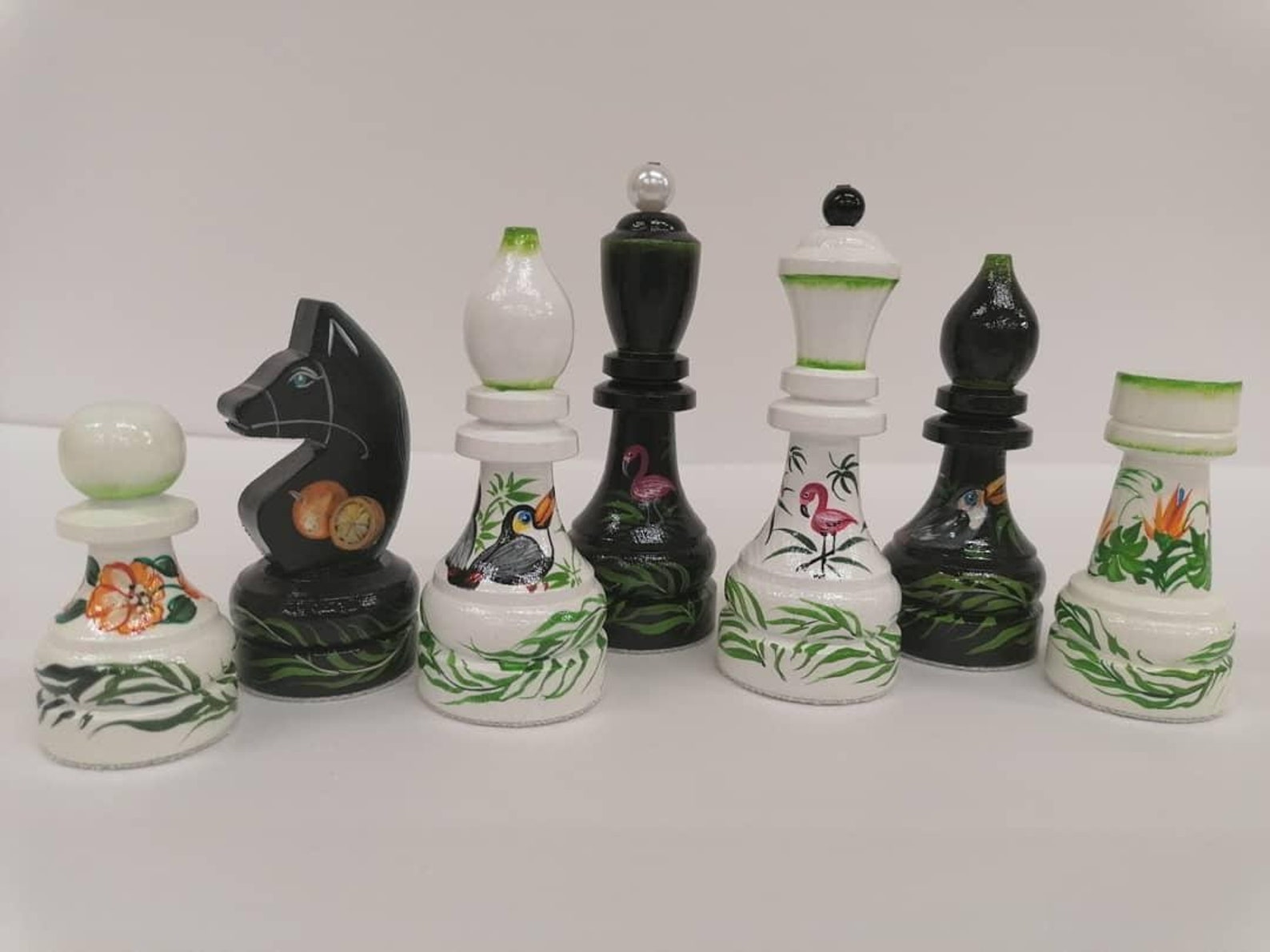 Flamingo Tournament Chess Set Etsy