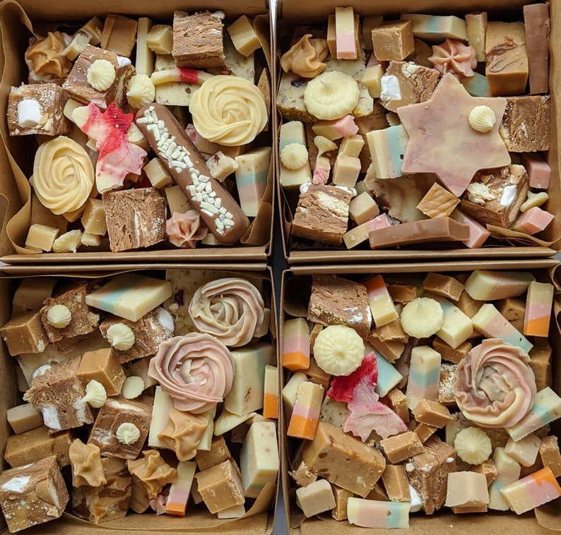 MIXED BOX of Homemade Fudge Gift or Treat 300g or 500g Etsy