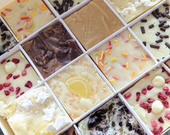The 'Classic Choice' Gift Box, Homemade Chocolate Fudge, Christmas Gift for him or her.