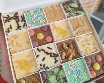 The 'Pick 'n' Mix' FUDGE Gift Box, Chocolate Based chunky homemade fudge. Various flavours.