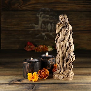 Sif, Wooden statue, Thor, Ullr Asatru Goddess statue Wood art Pagan altar Wooden home decor Goddess figurine Viking decor