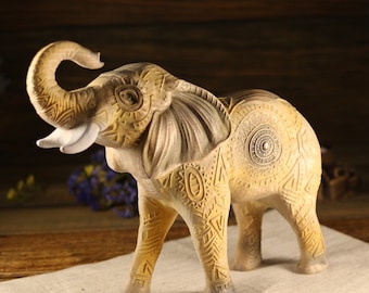アフリカの木製象 - Etsy 日本