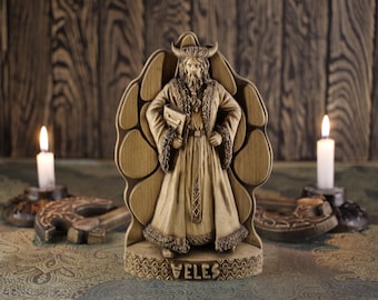 Veles, Slavic gods, Slavic pagan, Veles statue, Volos, Slavic statue, Slavic god statue Bear paw Pagan statue Pagan decor Witch Wood carving