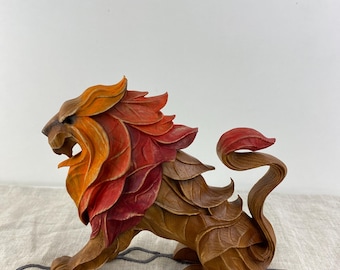 Lion Figurine Decor / Symbol of Strength  Majesty