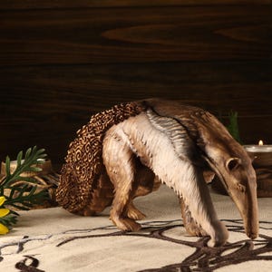 Riesenameisenbär, Ameisenbär, Tamandua, Holzstatue Ameisenbär Holzschnitzerei Holzskulptur