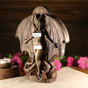 Lilith altar Lilith statue Lilith demon Inanna Altar statue Witchcraft statue Pagan statue Occult décor Mesopotamian mythology Pagan art