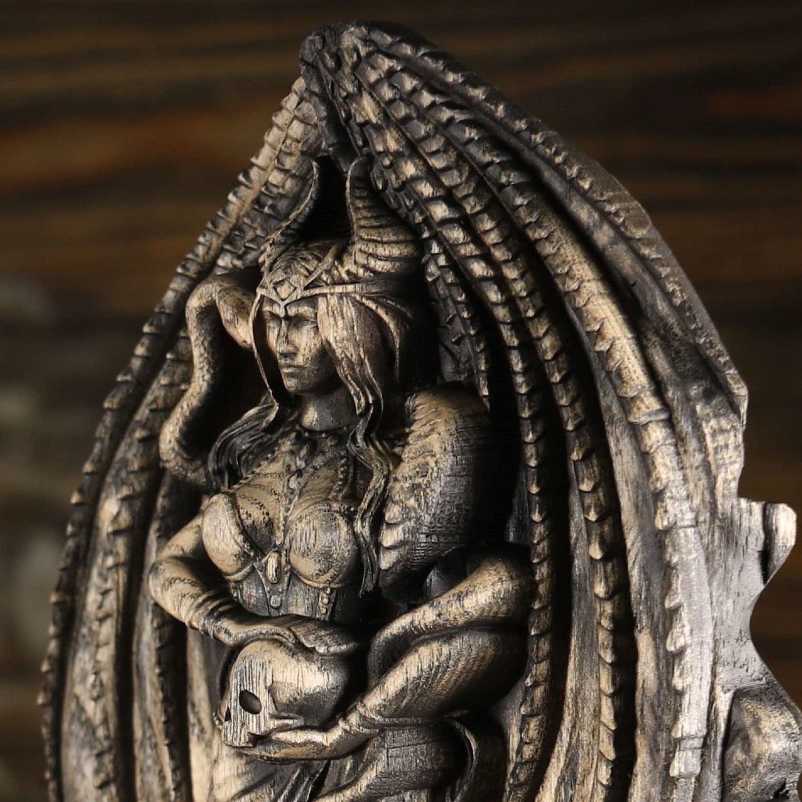 Lilith Statue Inanna Statue Lilith Altar Ishtar Sculpture Etsy UK