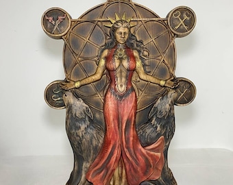 Hecate Statue: Greek Goddess Altar Decor