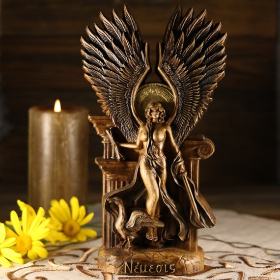 ギリシャ神話 ゼウスとネメシス像 41cm(Zeus and Nemesis) Greek God Nemesis Nemesis Statue Greek Statue Greek Goddess