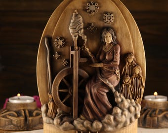 Holda  Norse statue  Frau holle  Winter goddess Norse gods  Germanic Norse altar  Germanic mythology Altar statue Holda goddess Pagan décor