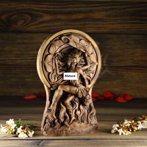 Kali, estátua de Kali, Durga, Deusa kali Estátua da Deusa Shiva Escultura em madeira Kit de altar Wiccan Durga arte Mahakali Parvati Deidade deusa hindu