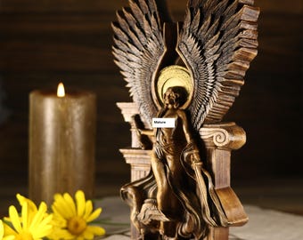 Wood Carved Nemesis Statue: Greek Goddess Altar Art - Etsy