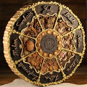 Wiccan calendar Witch calendar Wheel of the year Sabbat Pagan calendar Sabbat calendar Ostara Pagan altar Wiccan wall art Wiccan décor