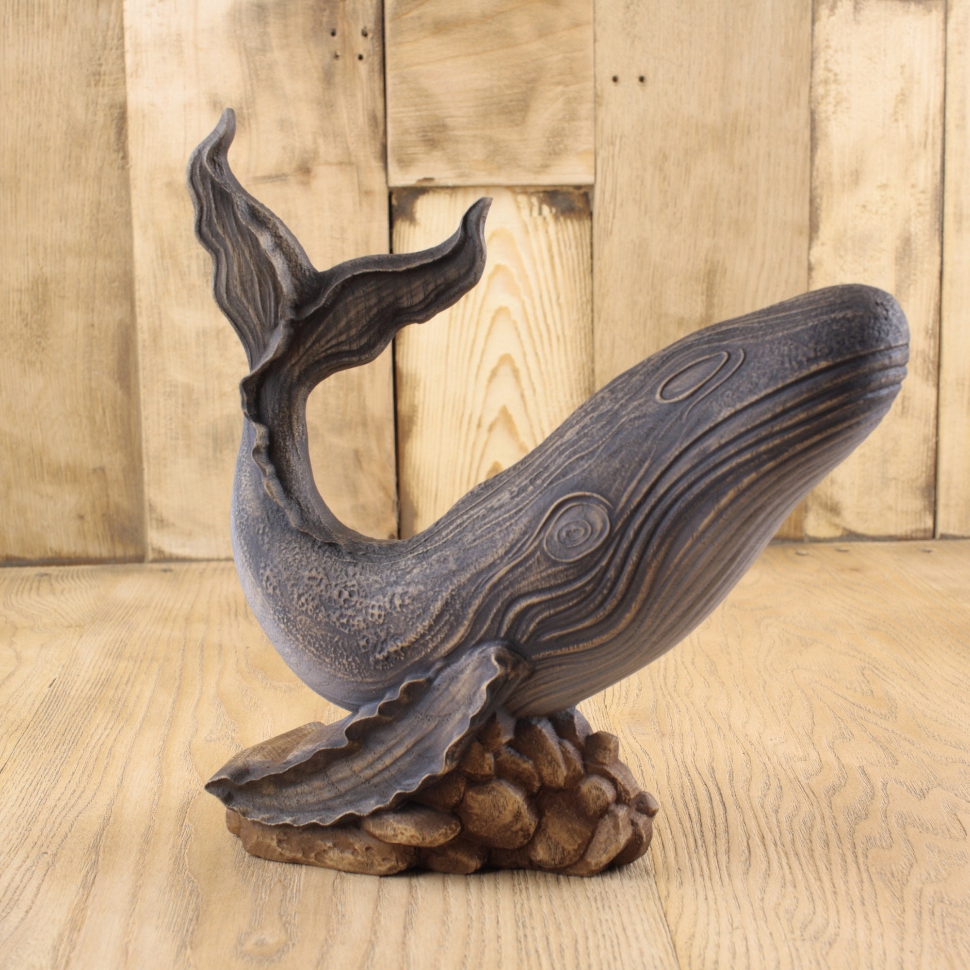 ザトウクジラ クジラ くじら 鯨 木彫りのクジラ 木彫りアート 木彫りのクジラ（ザトウクジラ） 【公式通販】