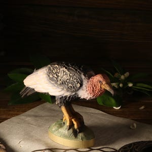 Vulture statue Vulture culture Turkey vulture Vulture bird Vulture art Bird statue Bird of prey African vulture Wood carved bird Vulture