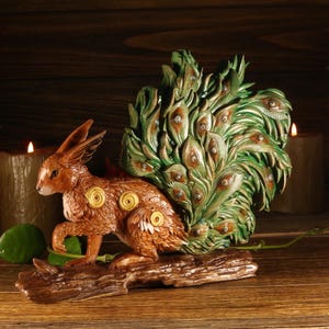 Ratatoskr Norse mythology Squirrel figurine Yggdrasil  Wooden squirrel Mystical creature Spirit animal Norse pagan Asatru Wood carving