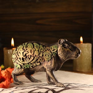 Capybara Wooden capybara Capybara art Capybara figurine Capybara carvIng Animal totem Capybara gift  Folk art capybara Cute capybara Animal