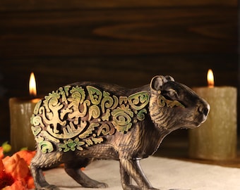 Capybara Figurine: South American Folk Art