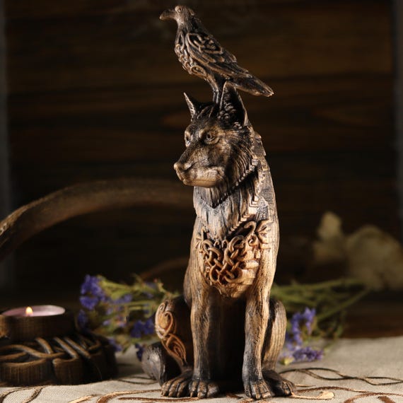 Viking Odin Fenrir Wolf Hoodie - Noorse Mythologie Heren Hooded Sweatshirt Met Keltische Wolf Print