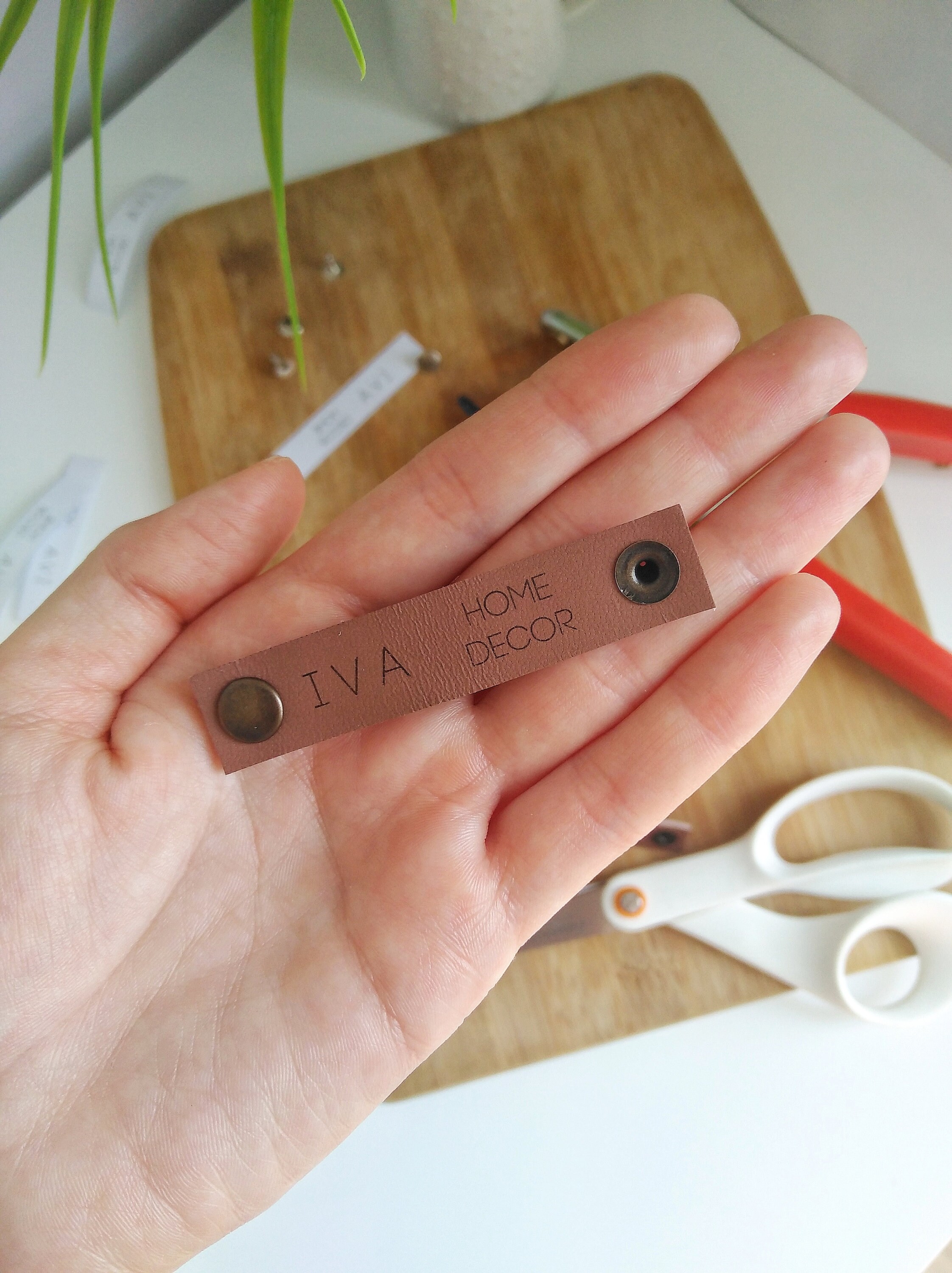 DIY leather label Personalized Tags tutorial make your own Etsy