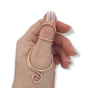 Thumb Splint 925 Silver Ring, MCP Hyperextension Splint, Arthritis Rings, Trigger splint Ring, Adjustable Arthritis Ring, EDS Splint Ring