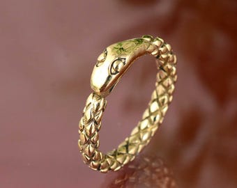 Guldormring • Vintage Boho Ormsmycken