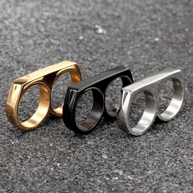 Brass knuckle Pea ring EDC self-defense weapon - HunterArsenal