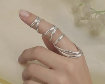 Adjustable 925 Sterling Silver Arthritis Ring: Finger Splint