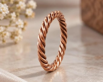 Pure Copper Wrap Ring: Relief, Healing Jewelry